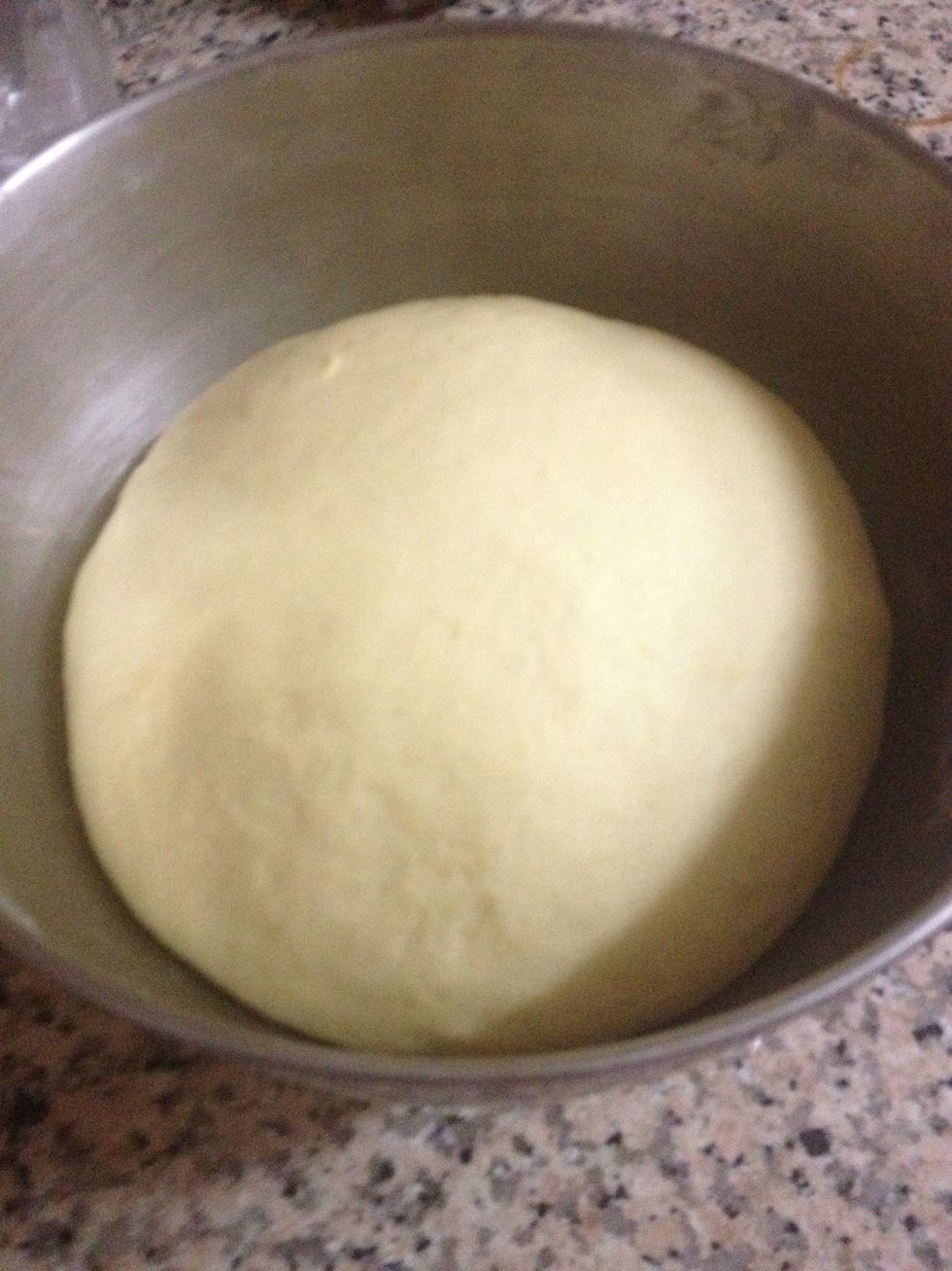 This is the dough after rising