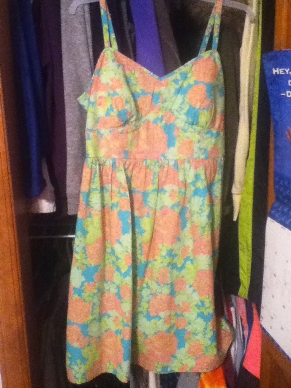 This is the dress I want to match. I pull out all of my nail polish ad put them on a desk or somewhere.