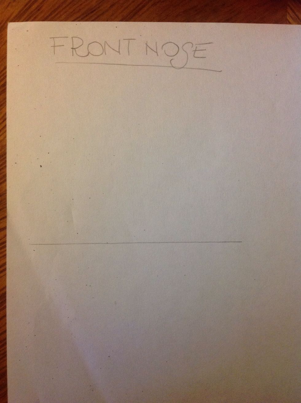 This is the easiest perspective. Draw an horizontal line.