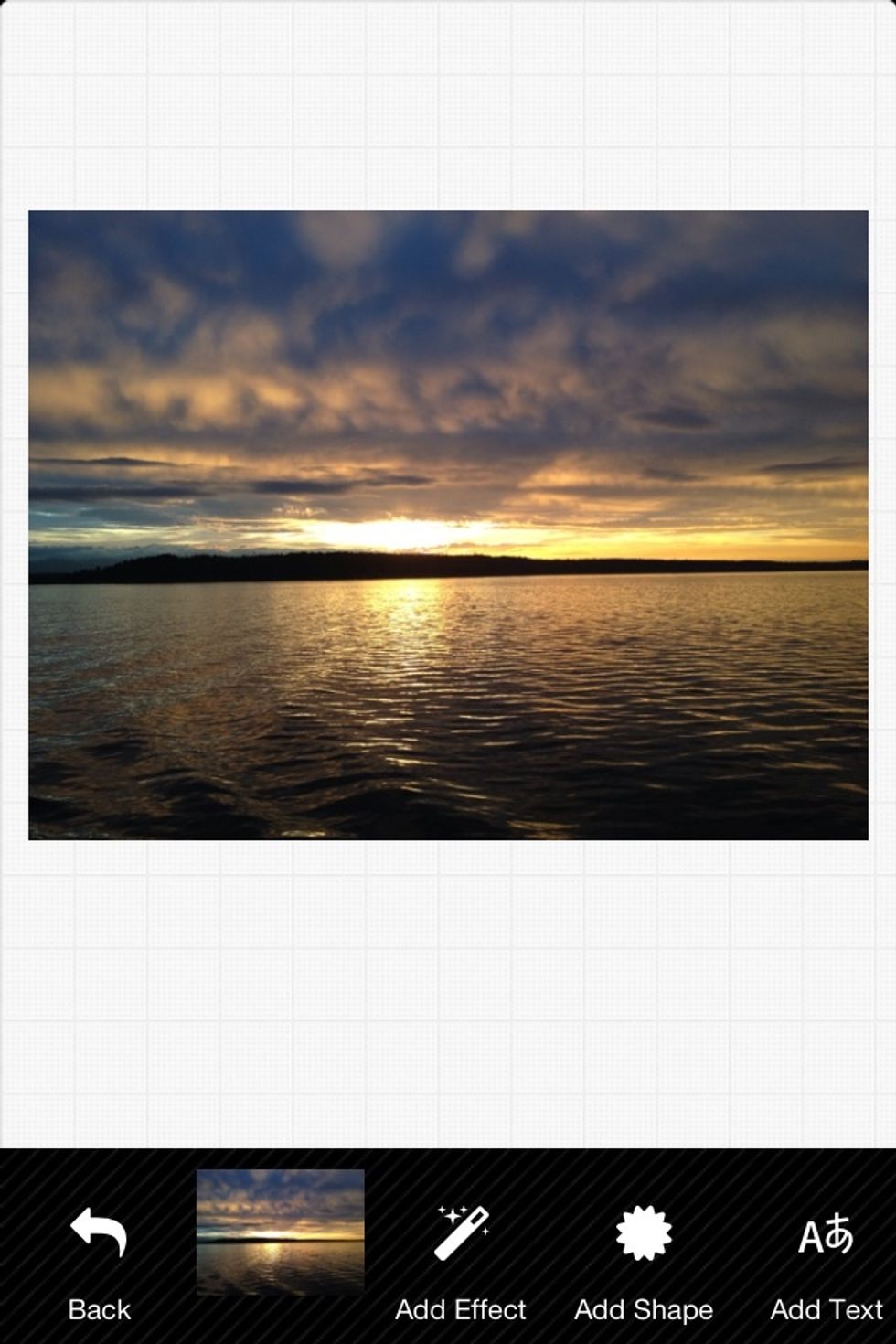 This is the editing screen, tap on 'add shape' button...