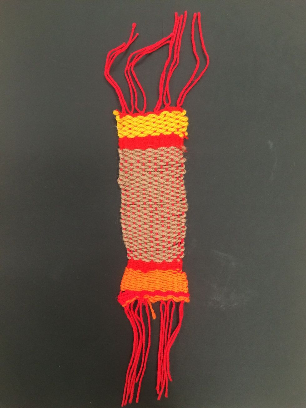 This is the finished art weaving!