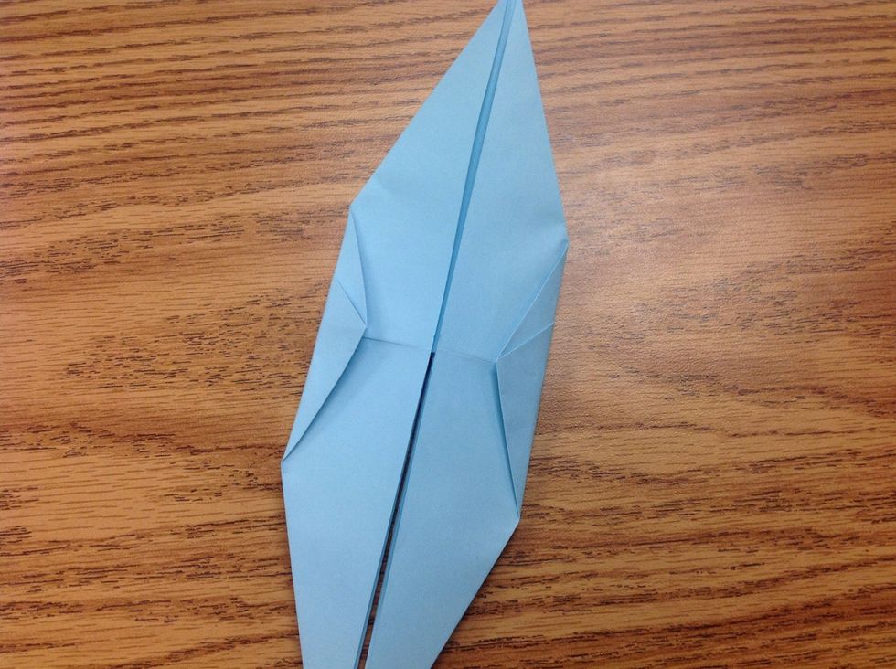 This is the finished fold of the three sides.