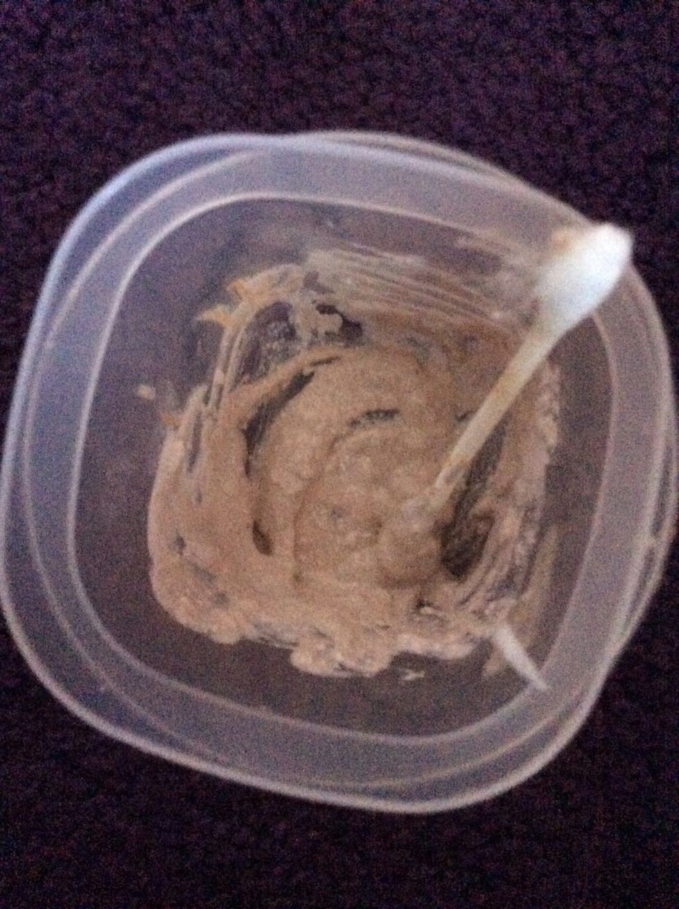 This is the finished product even though it's not a lot it will last long.