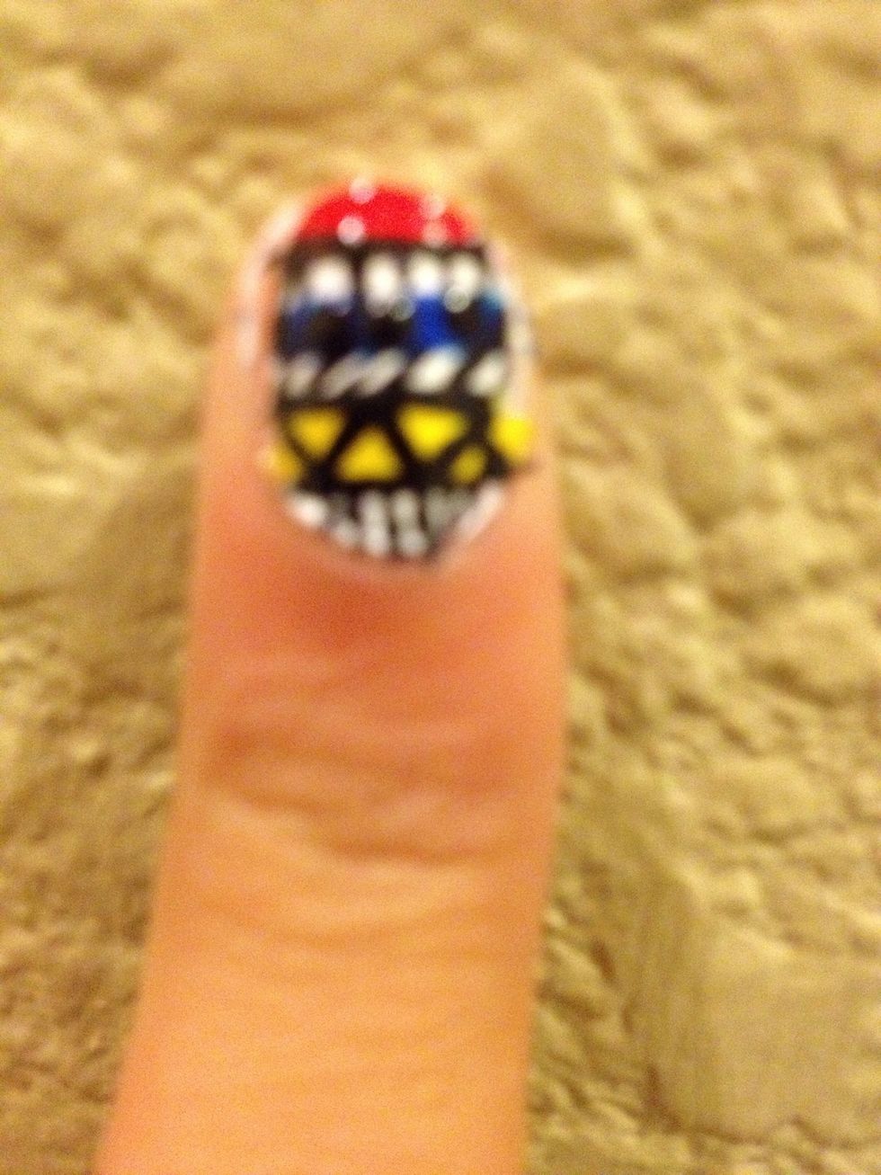 This is the finished product of one nail