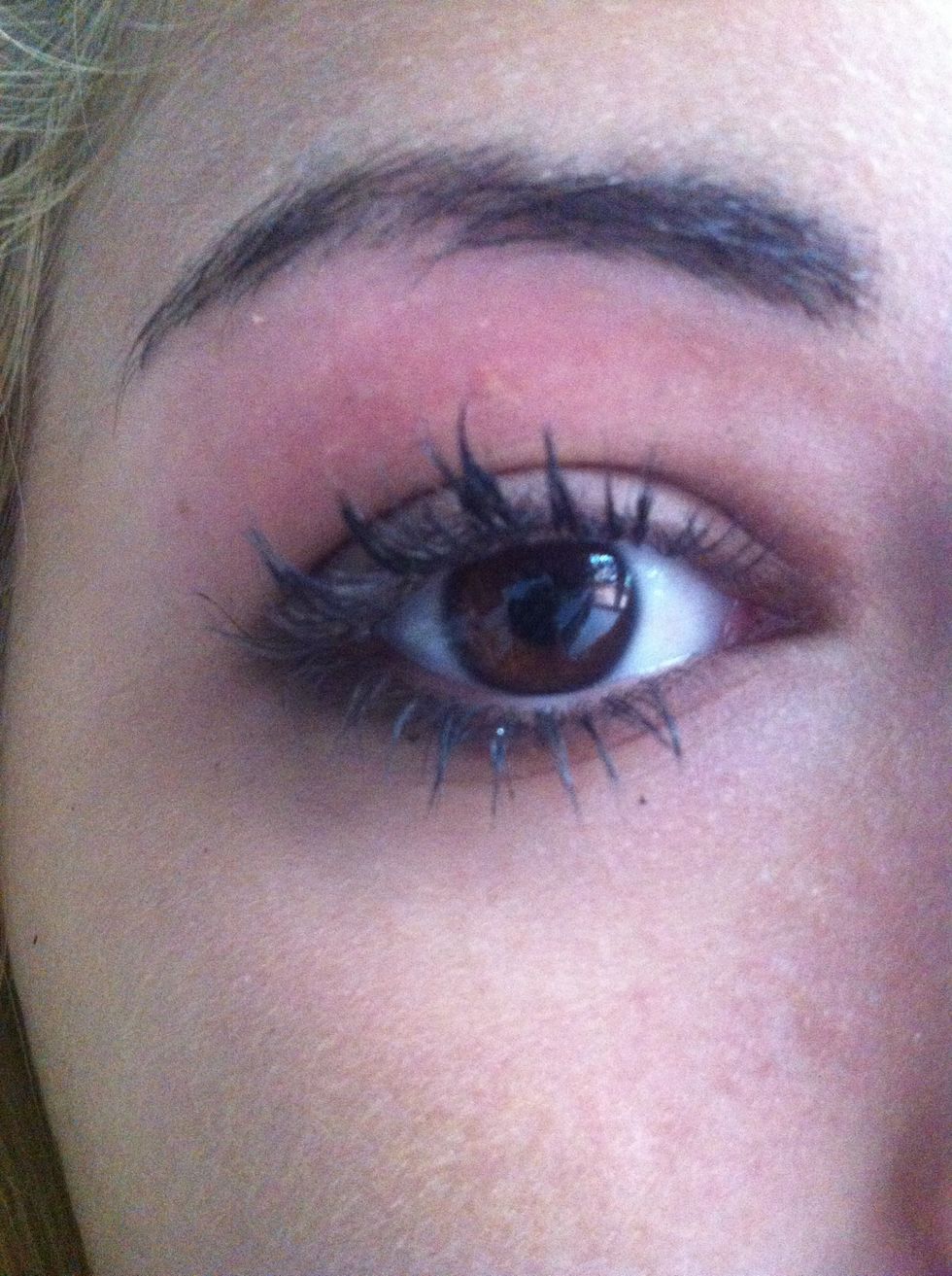 This is the finished subtle but effective smokey eye