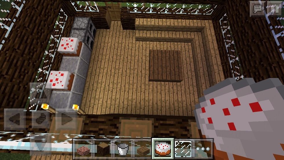 This is the first room you would be in when you enter this house. I made it as sort of a combination of a kitchen and s living room but of coarse you can put whatever you want in it\ud83d\ude00