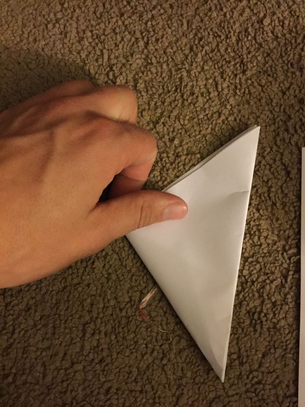 This is the fold to make the crease.