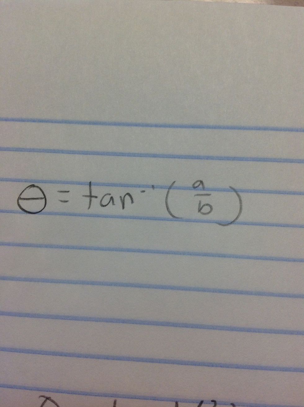 This is the formula you just must use to find a direction angle