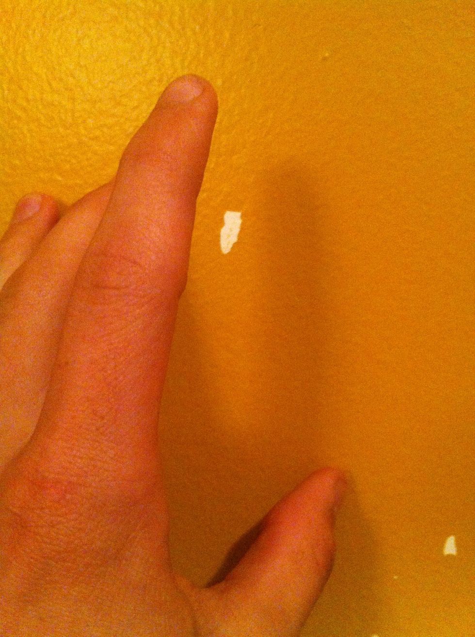 This is the hand in direct proximity to the largest and most unsightly blemish. The tension builds, the human can hear his heartbeat..boom.....ba boom....