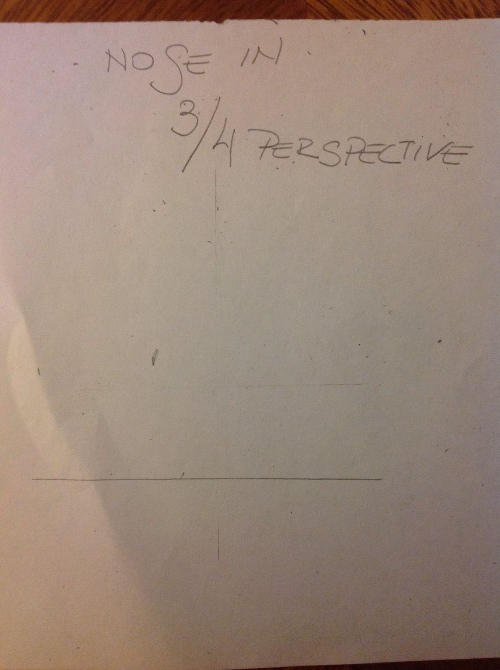 This is the hardest one. Start with an horizontal line.