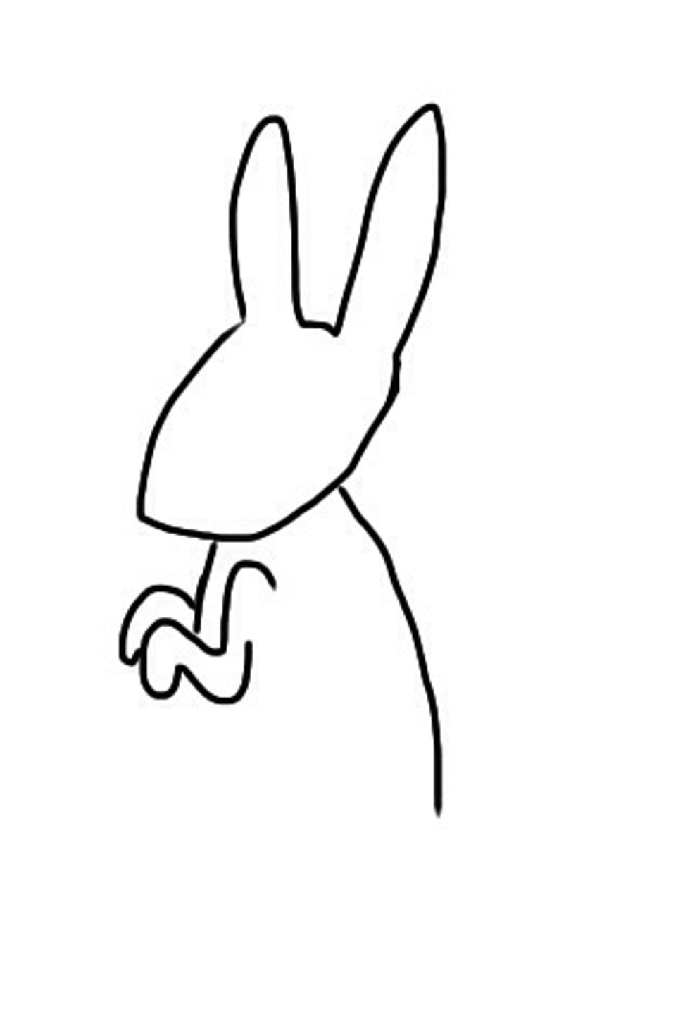 This is the hardest part. Draw the arm and then add the other arm.