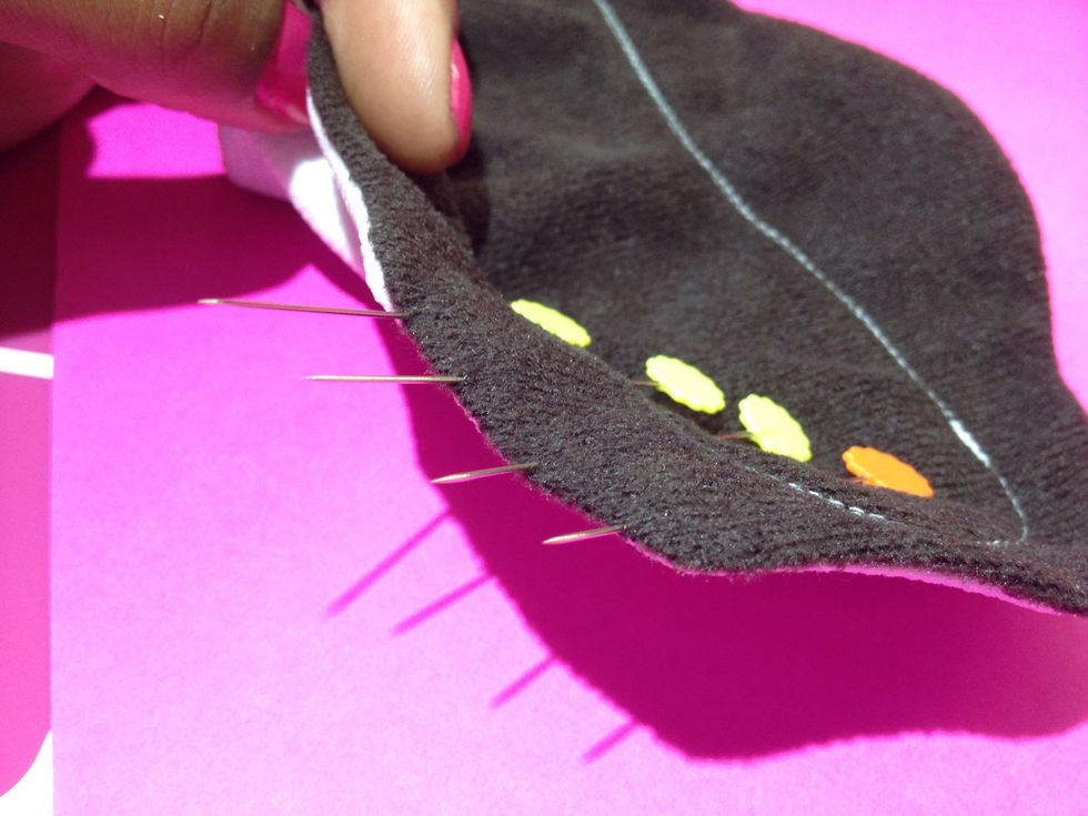 This is the hardest part for me, keeping the turning hole fabric turned in place to top stitch. I'm considering hand-sewing a basting stitch and removing it later on the next go round.
