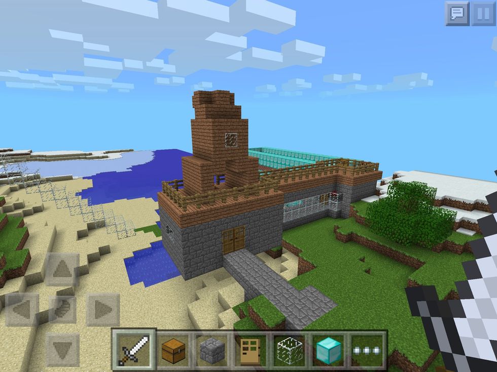 This is the house from the back.