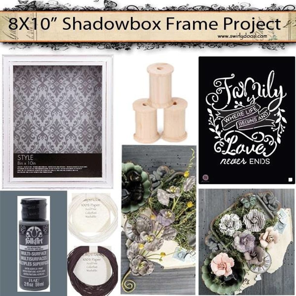 This is the July Project/Technique Kit we will be using in this tutorial, together with some products from the Main kit and other Add on kits provided by Swirlydoos Kit Club.
