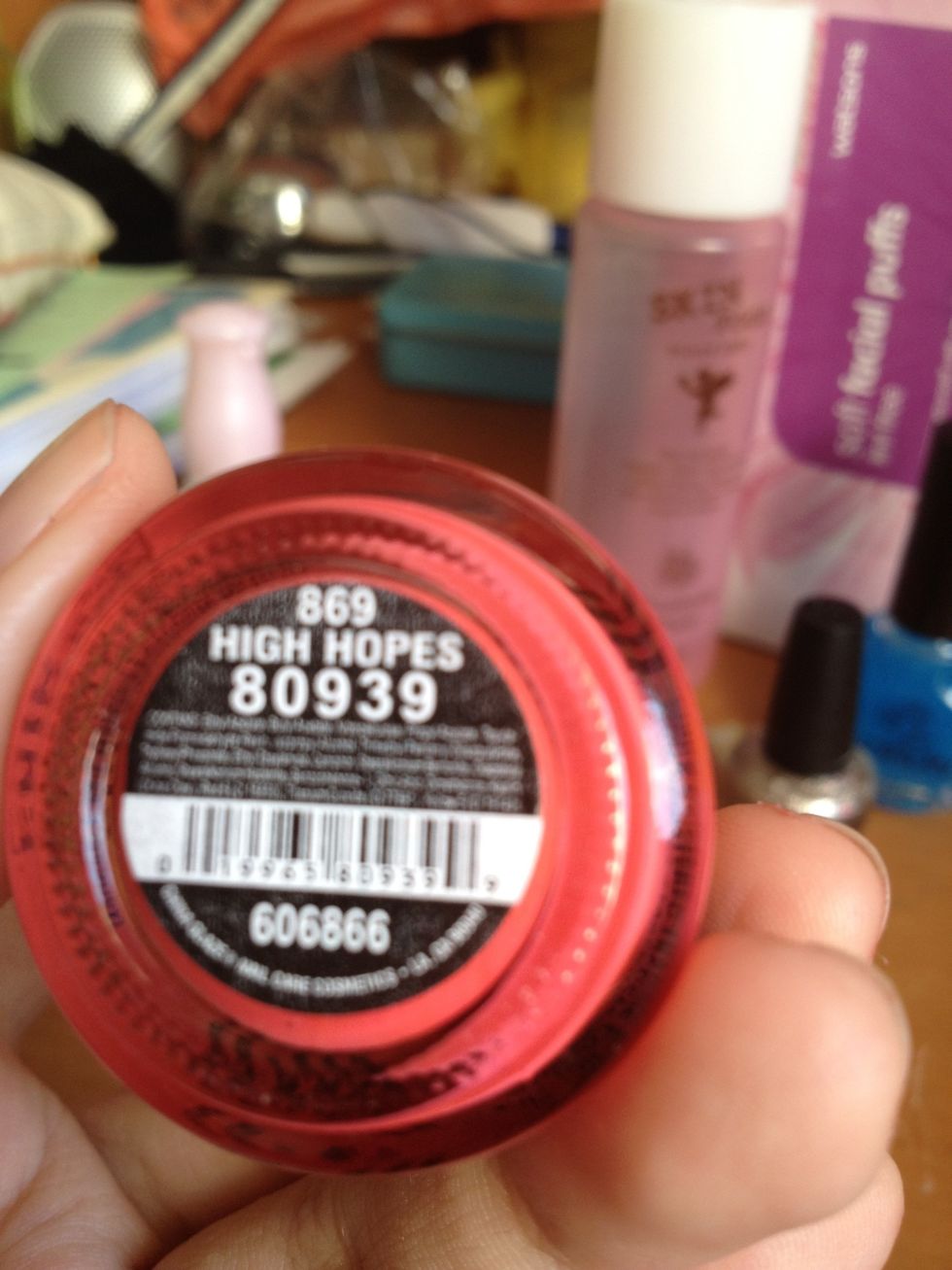 This is the label on my polish, if anyone's wondering. The colour's called High Hopes.
