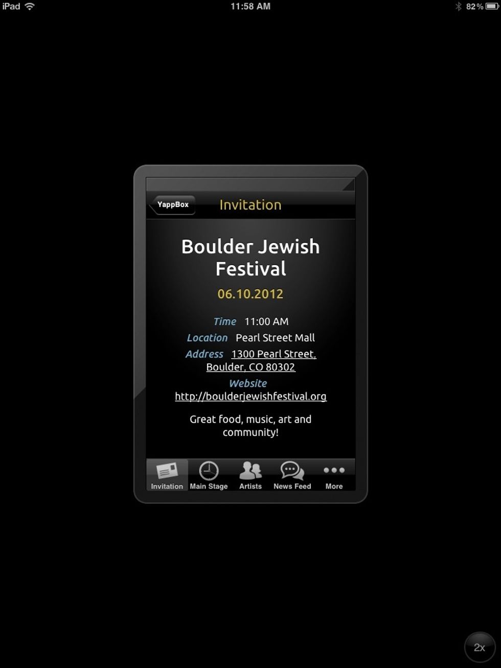 This is the landing screen.