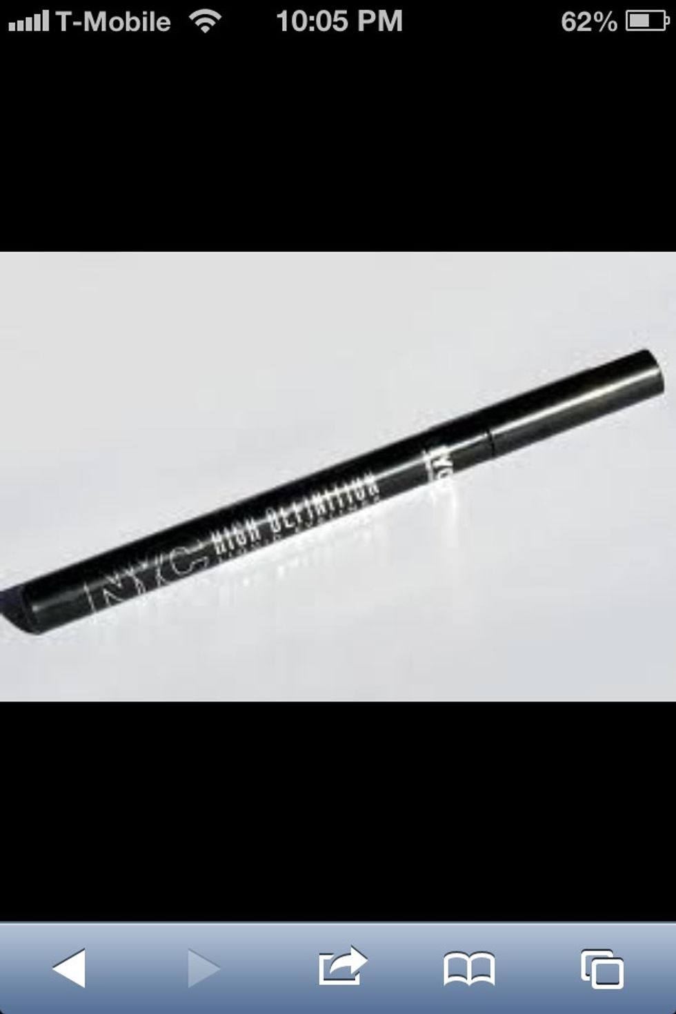 This is the liquid eyeliner I'm using. It started off brown and its suppose to be black.