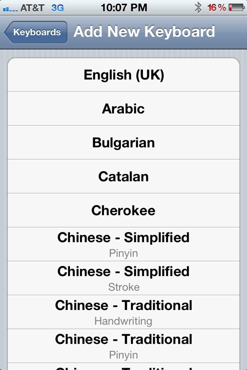 This is the list of keyboards to choose from... There are a lot more btw just need to scroll down
