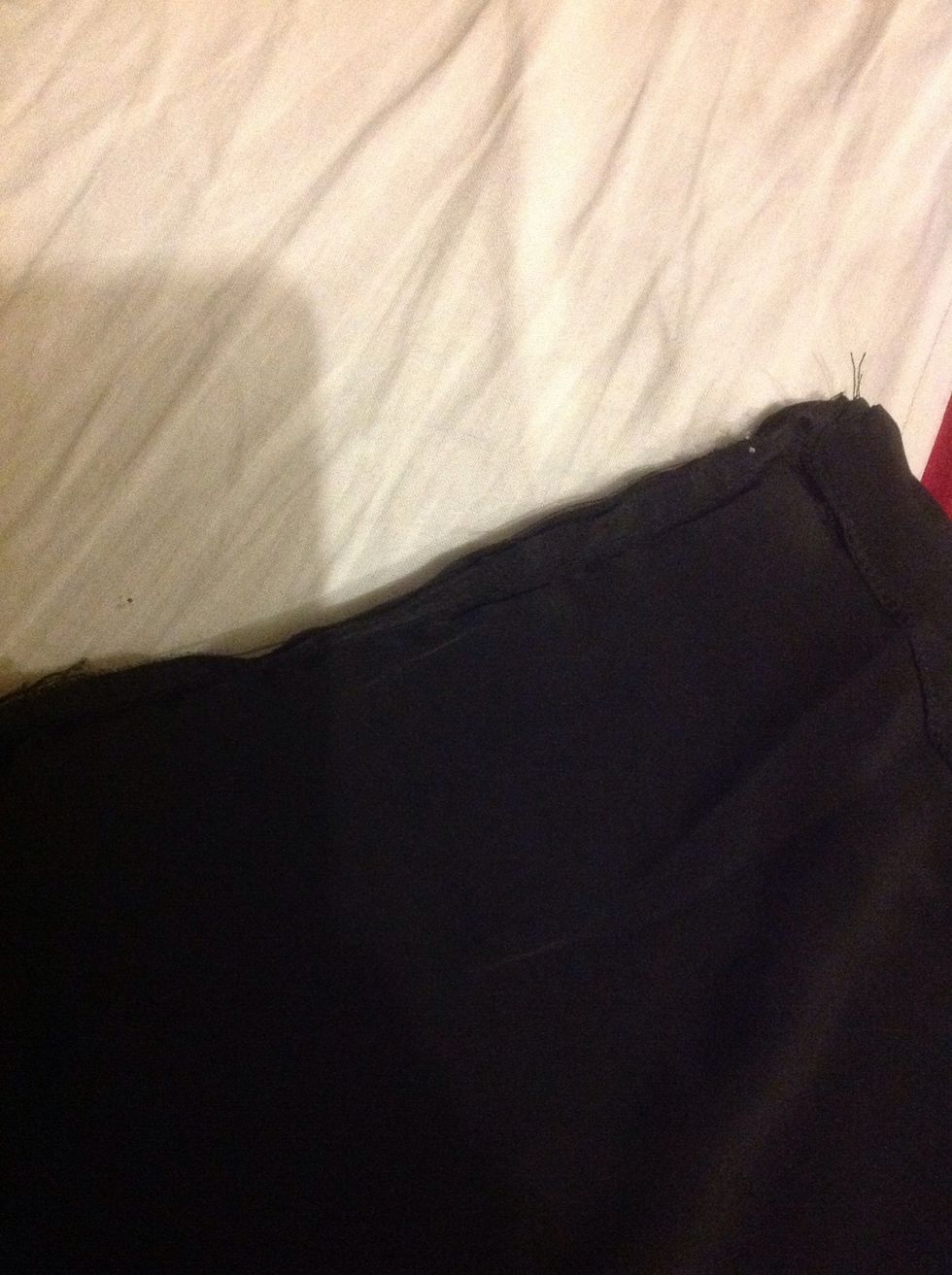 This is the lower end of the skirt.