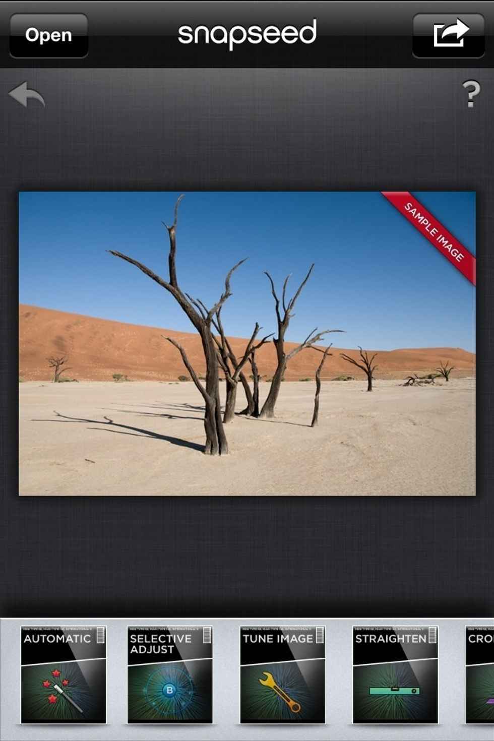 This is the main screen.