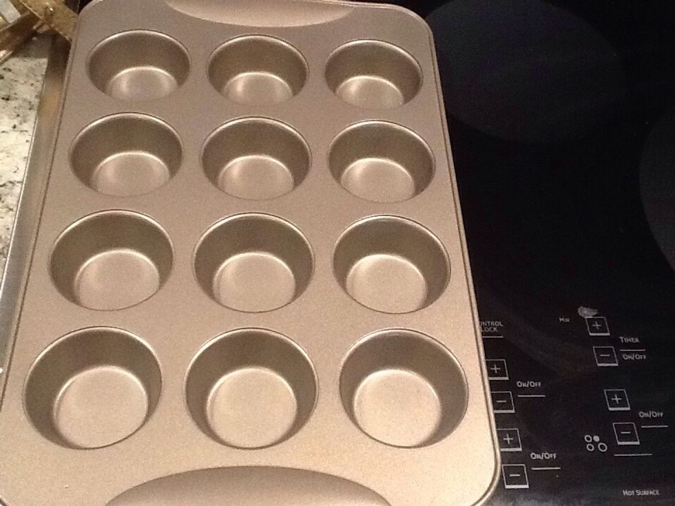 This is the muffin pan I used to bake them in.