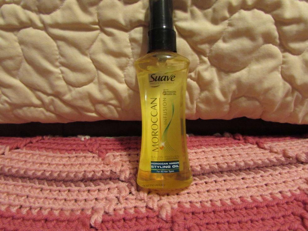 This is the oil, just pure oil. You use it while your hair is damp with a nickle sized amout or just a pea sized amout when styling.