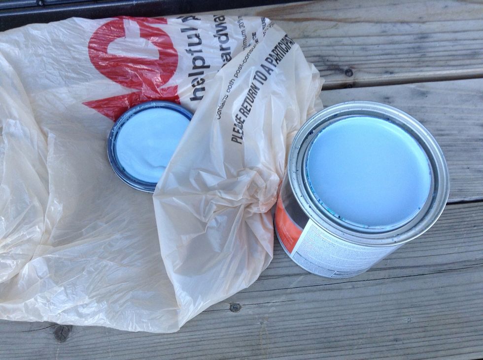 This is the paint color I chose it's called Franklin lakes from Benjamin Moore