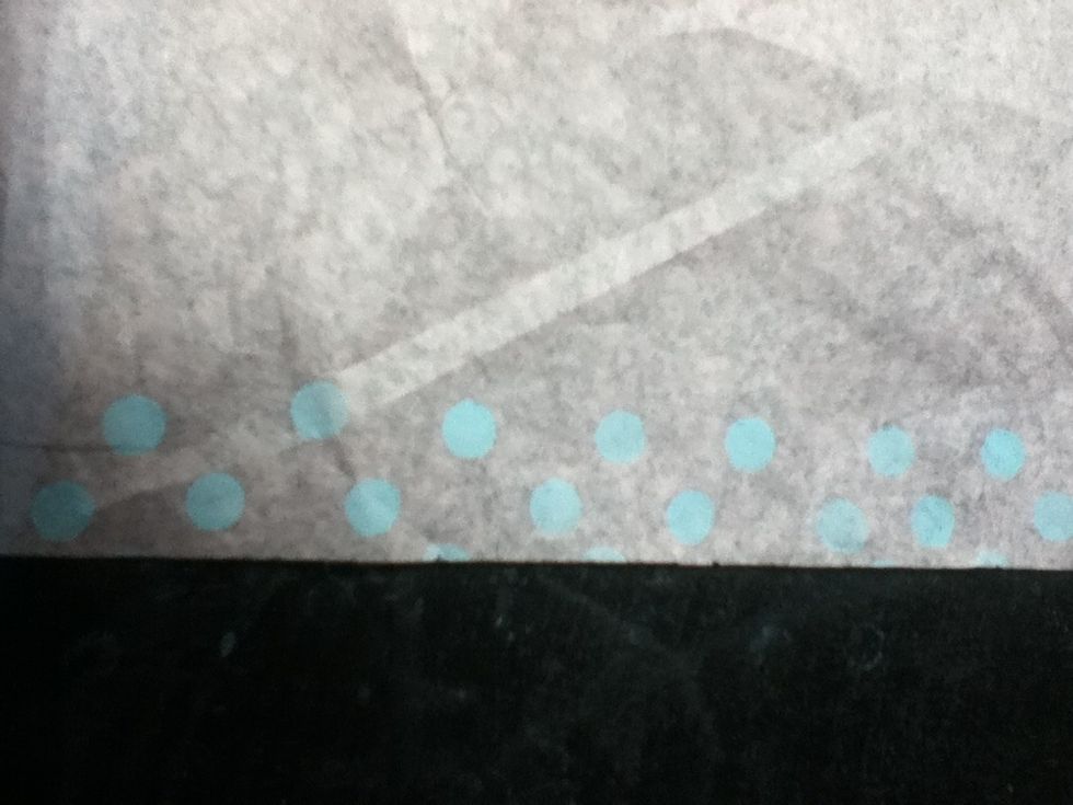 This is the pattern that I used. Make sure your pattern is skinny enough for your double sided tape to cover.