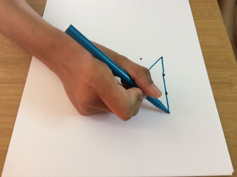 This is the point , where you extend - out of the dots