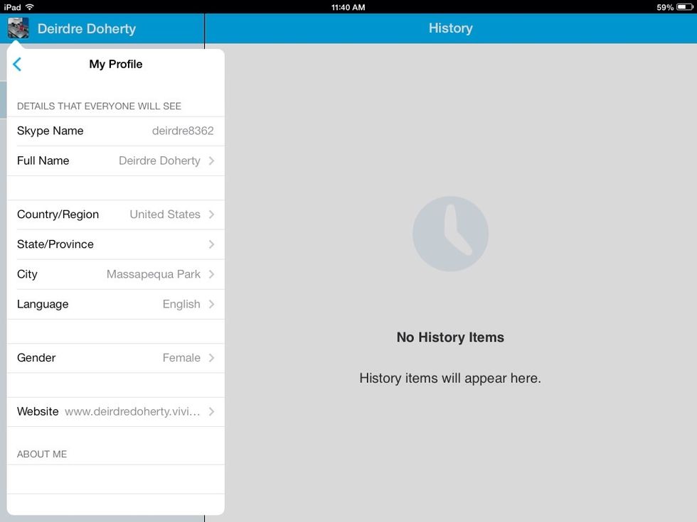 This is the profile data.