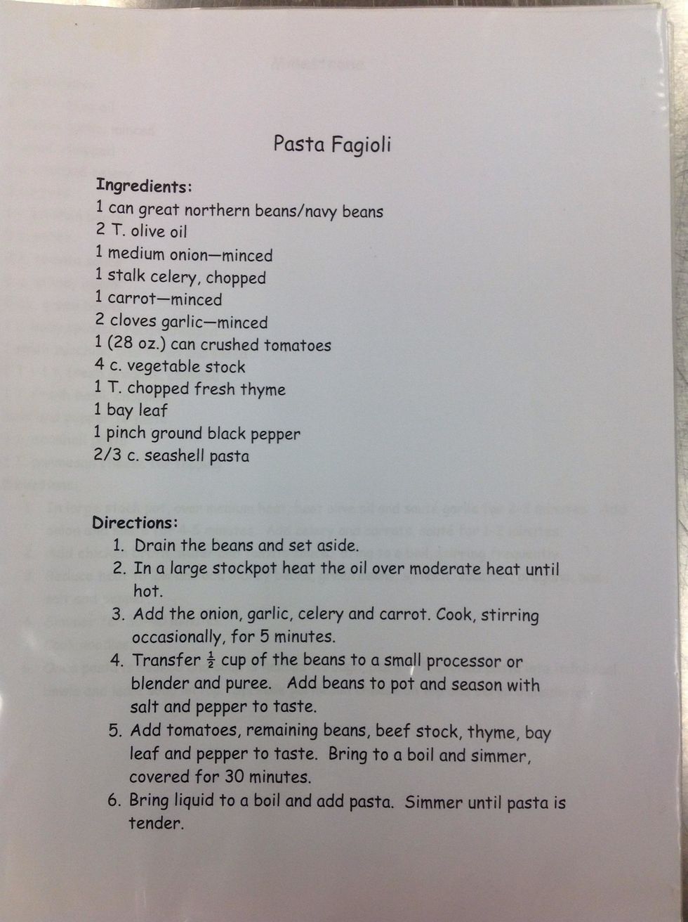 This is the recipe we used that includes the broth we made.