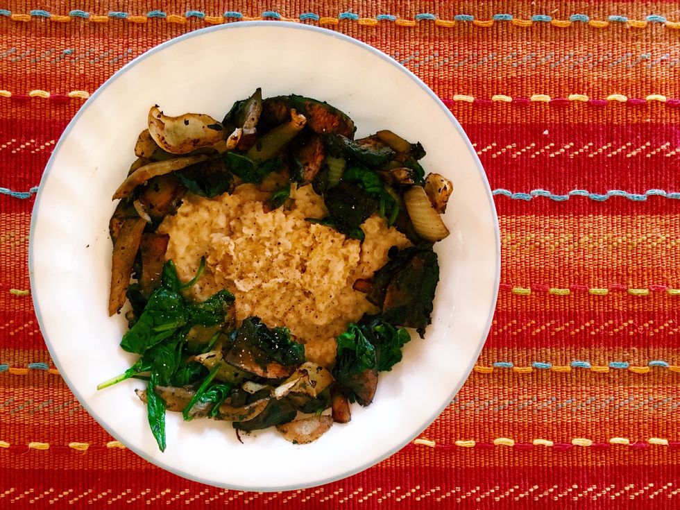 This is the result. Just add some extra garlic powder and salt and pepper and you are good to go!!