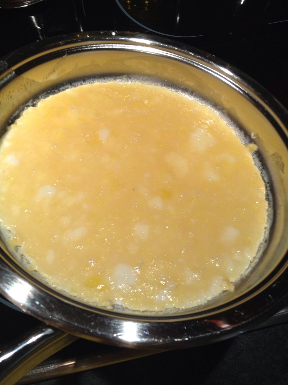 This is the same consistency that we need. Immediately turn off the heat and fold omelet in a tube. Quickly put on a plate. Fold omelet in a tube can be on your plate if you wish.