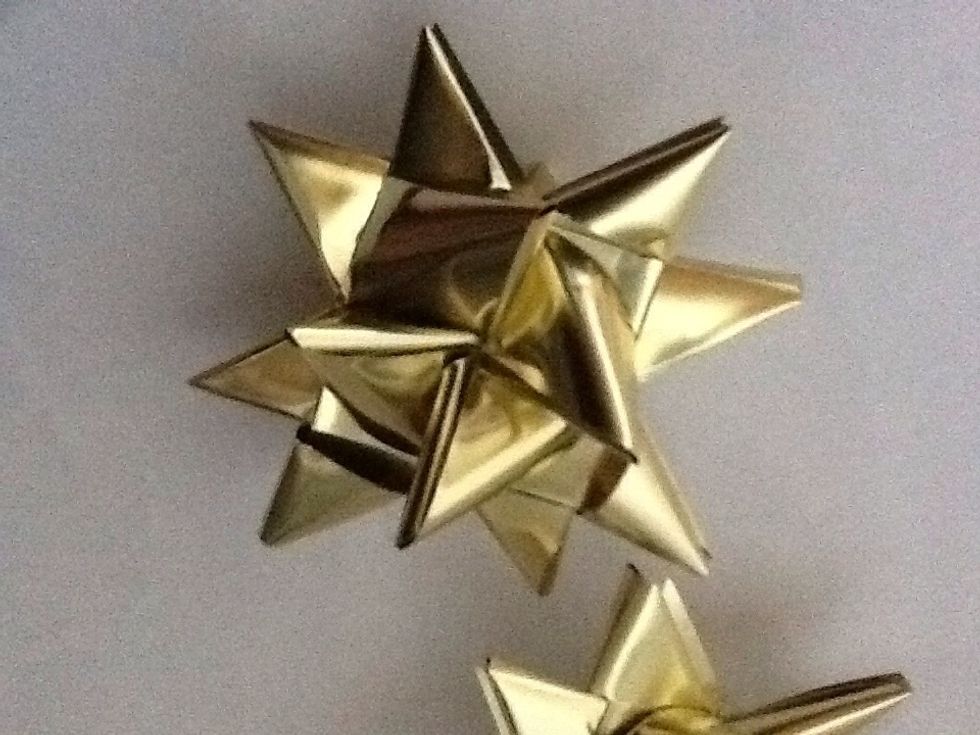 This is the same star as before and this picture was taken after I ruined and repaired it if you tear your strip completely off and you hadn't finished then try to tape it together and fold