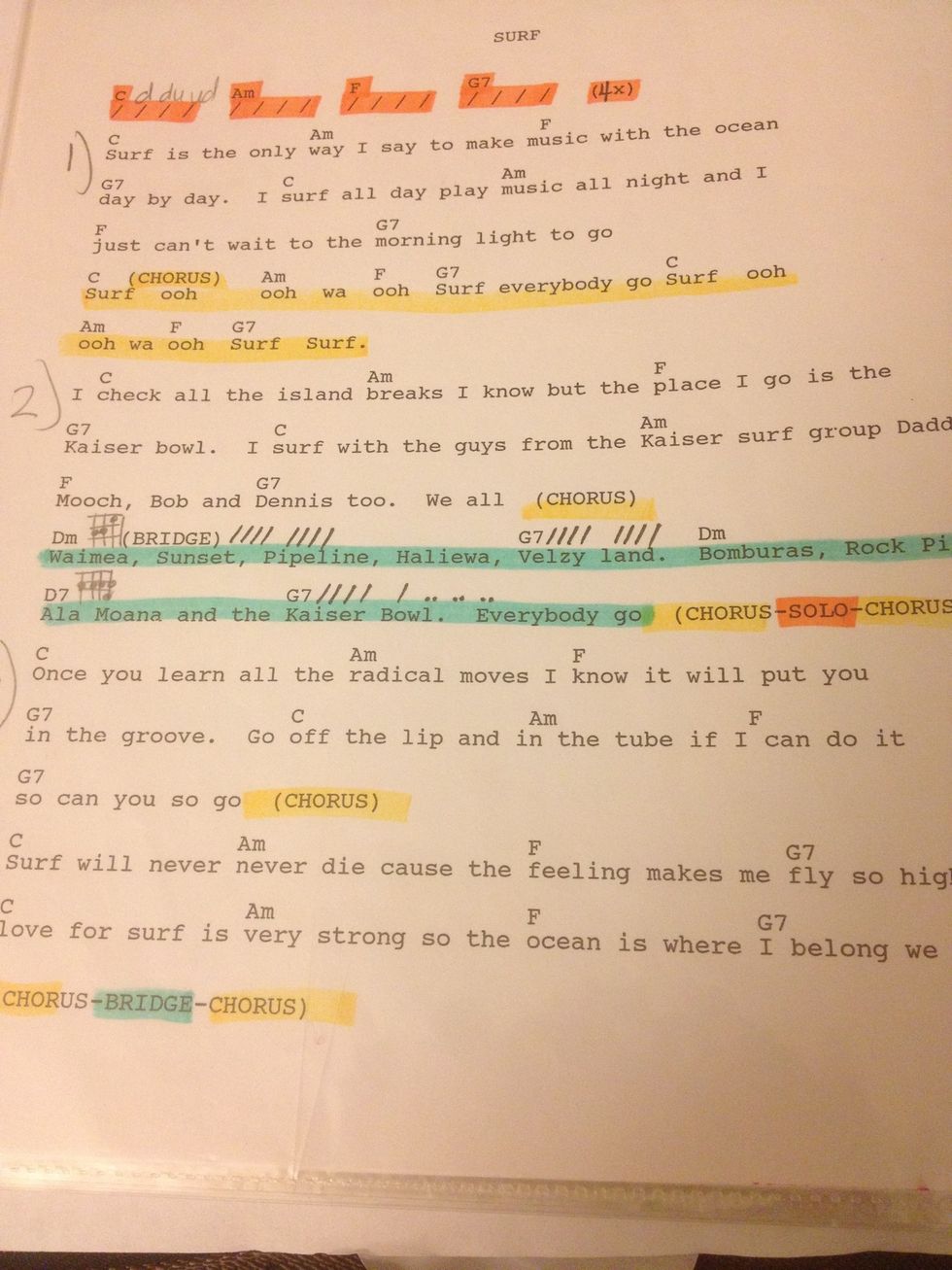 This is the song you just played! If you want to play the full song just follow the notes and they will tell you where to go!