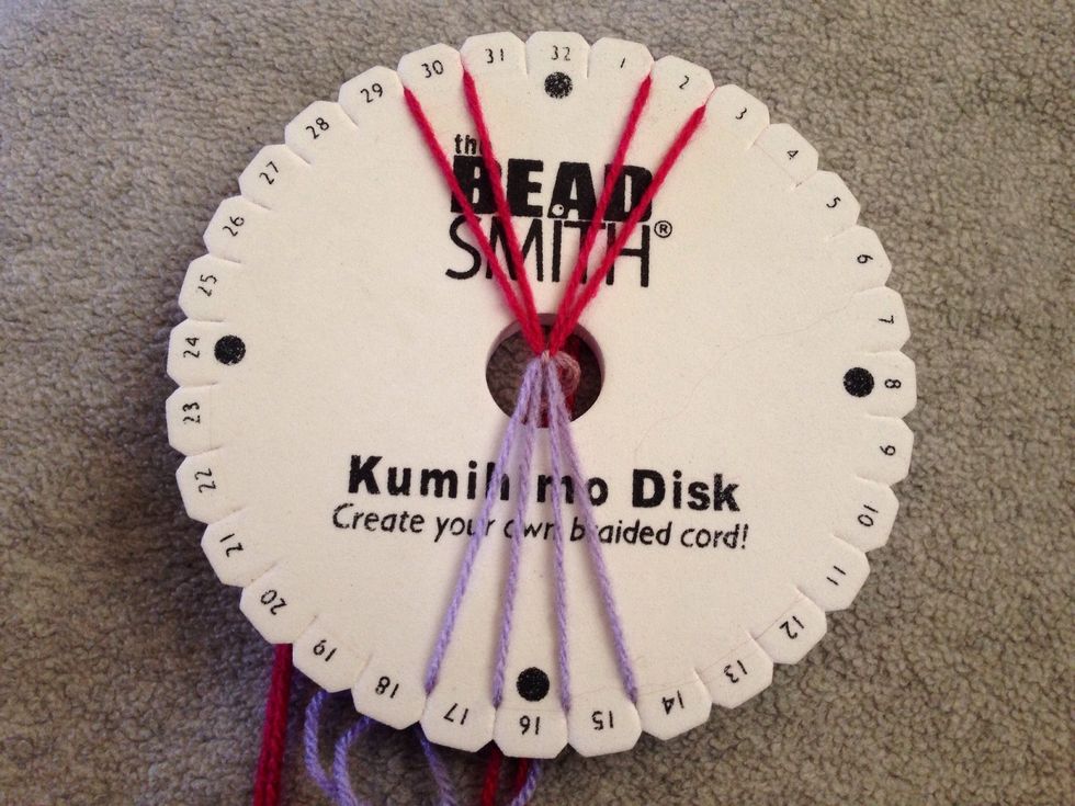 This is the starting position of your threads. Just for clarification the slit is to the right of the number, so where 1 is, the slit for number 1 is on the right of the number.