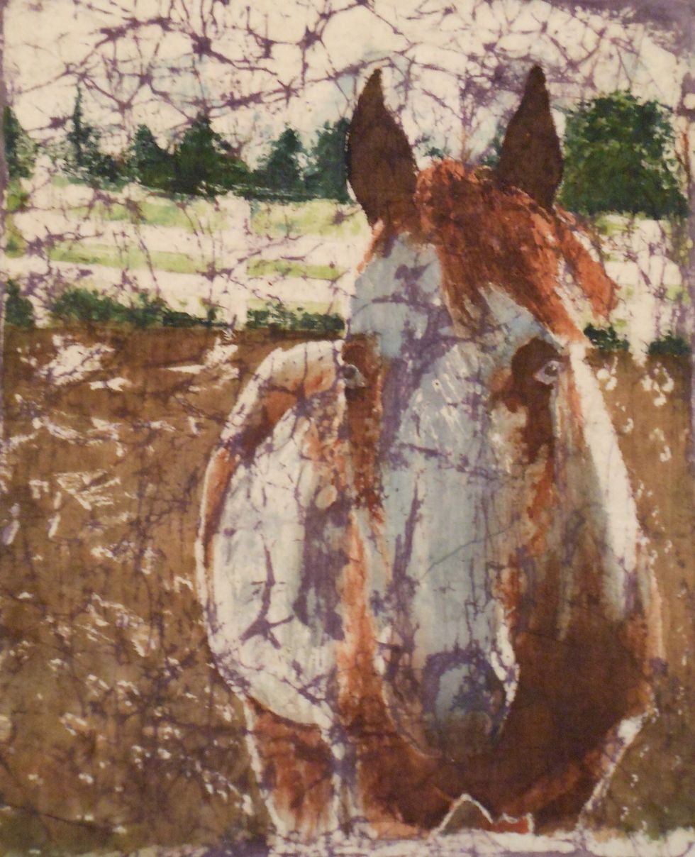 This is the third one I did practicing on not outlining and blending colors. It's a constant goal to try new techniques and ways to crackle the wax. Good luck!! Hope you enjoyed it!!