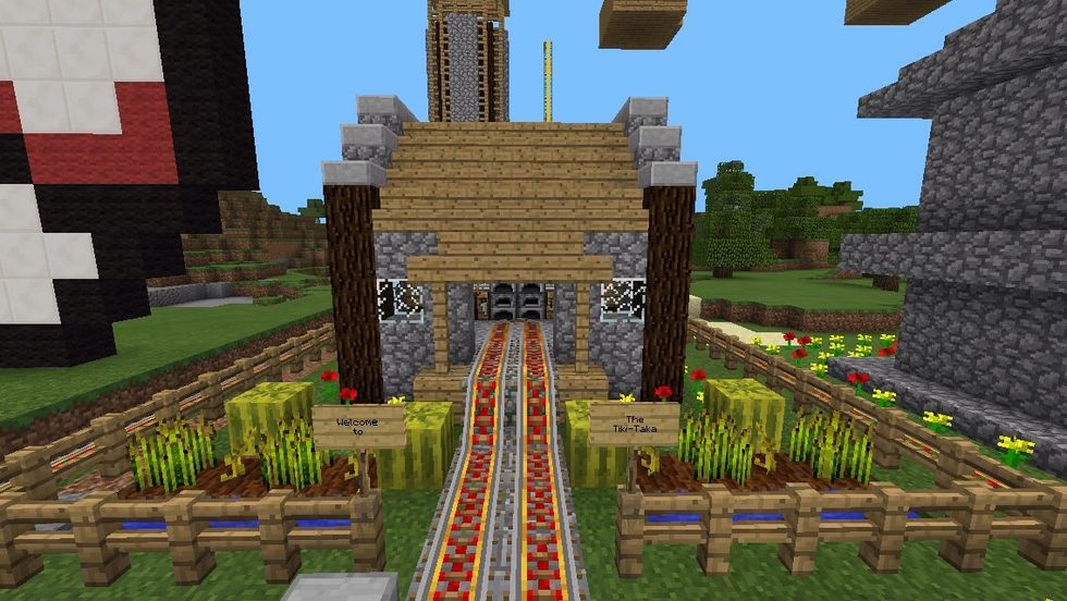 This is the Tiki-Taka house that I got off YouTube, I made up the name