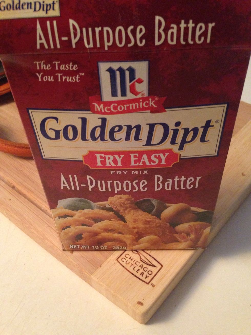 This is the \u23f0 saver part. Traditionally we use yellow split peas to make a batter, but I like this cuz it comes out much crunchier...just how I like it! You need 1 1/2 boxes