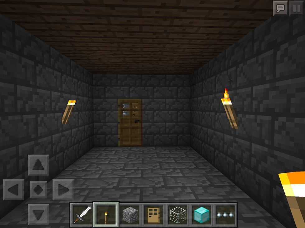 This is the unfinished living room.