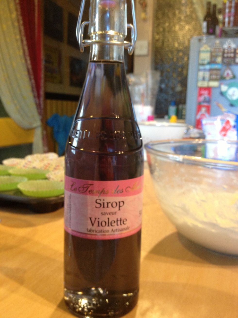 This is the violet syrup I found in France. You can buy it online if you can't find it in shops.