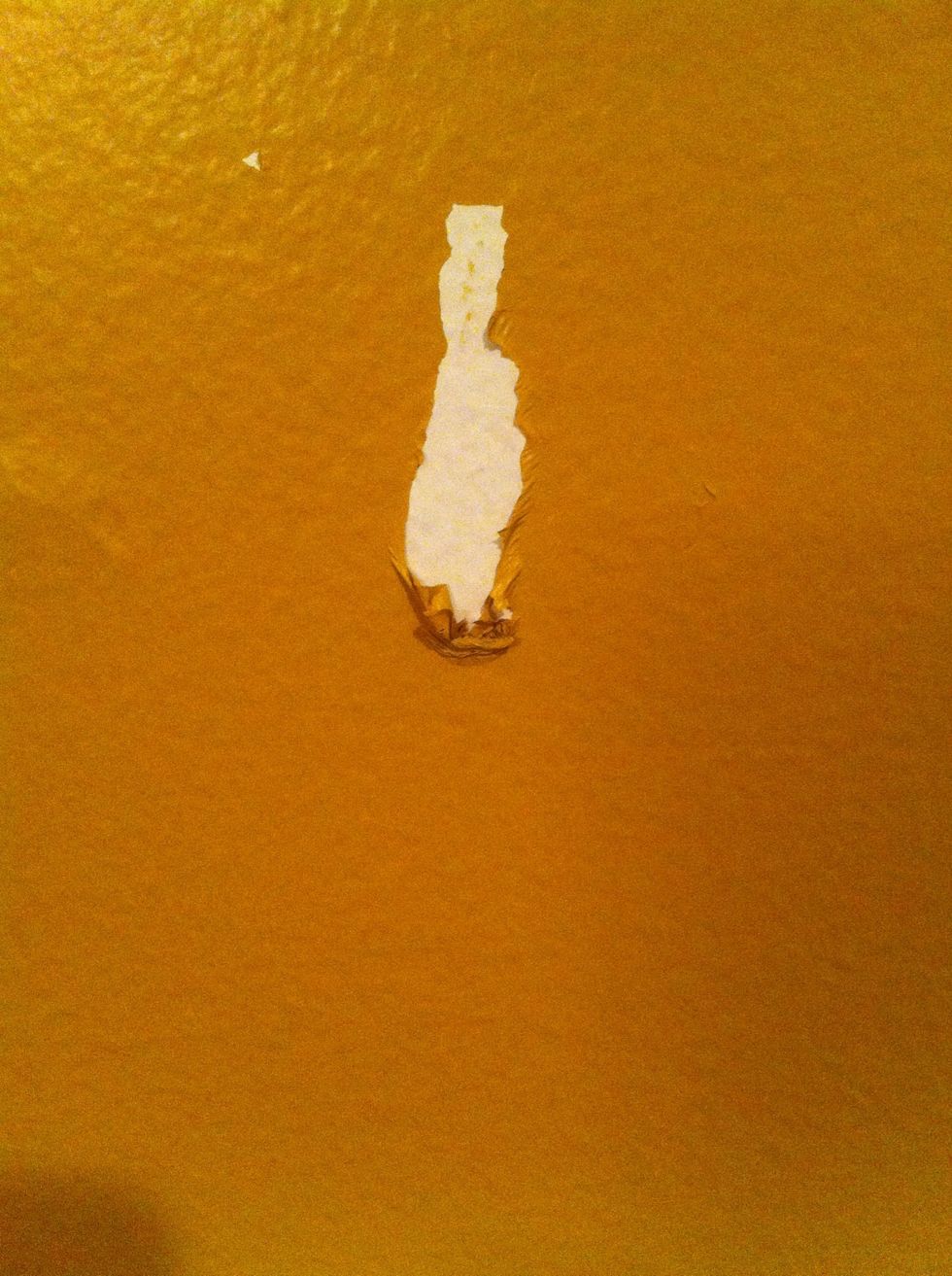 This is the wall. The humans job has been done. It has succeeded in peeling the paint in a meaningful way, while the trustworthy wall beneath, even while in pain, loved ever second of the excursion.