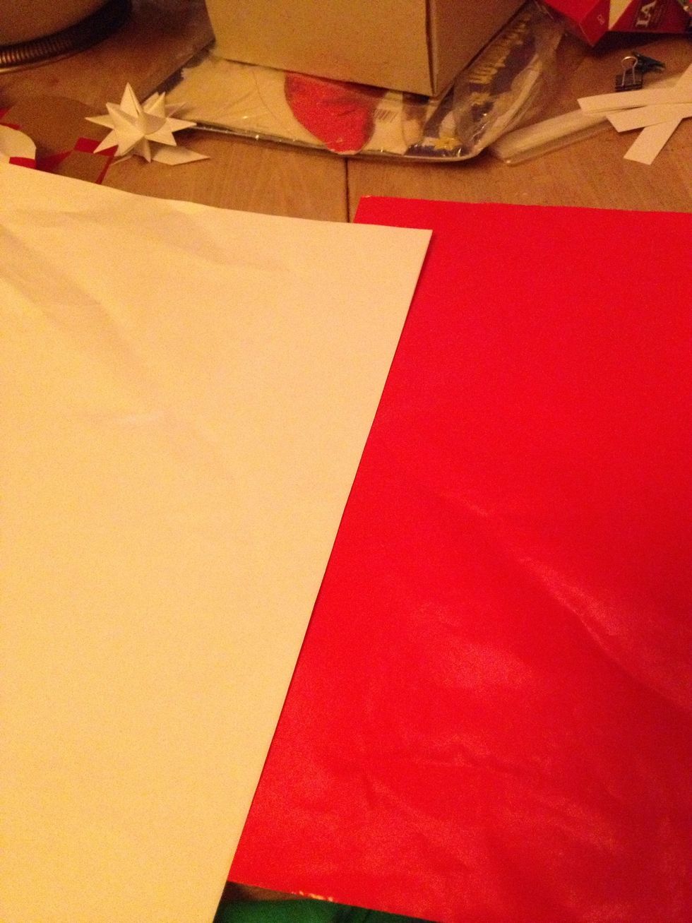 This is thin glossy paper. Use any colour you want.