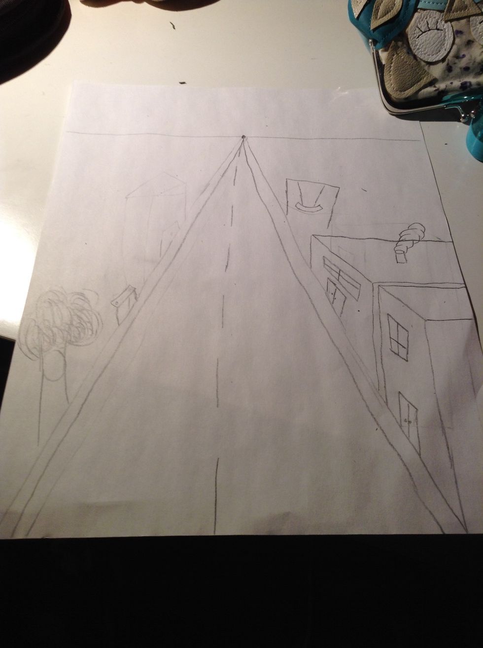 This is want it should look like when your half way done.