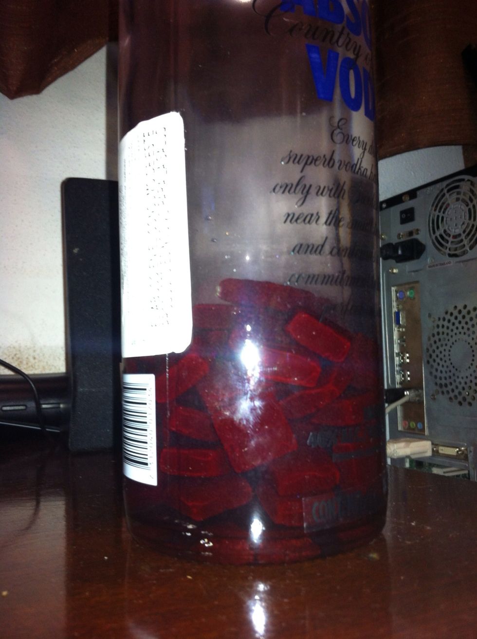 This is what 50 Jolly Ranchers candies look inside.