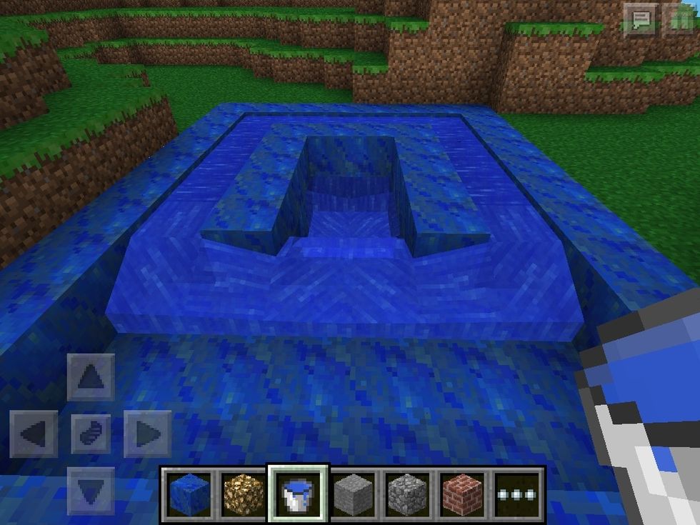 This is what I do to add water. I make the "frame" smaller and smaller till the pool is evenly filled