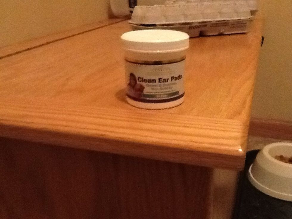 This is what I use to clean my dogs ears, clean ear pads...