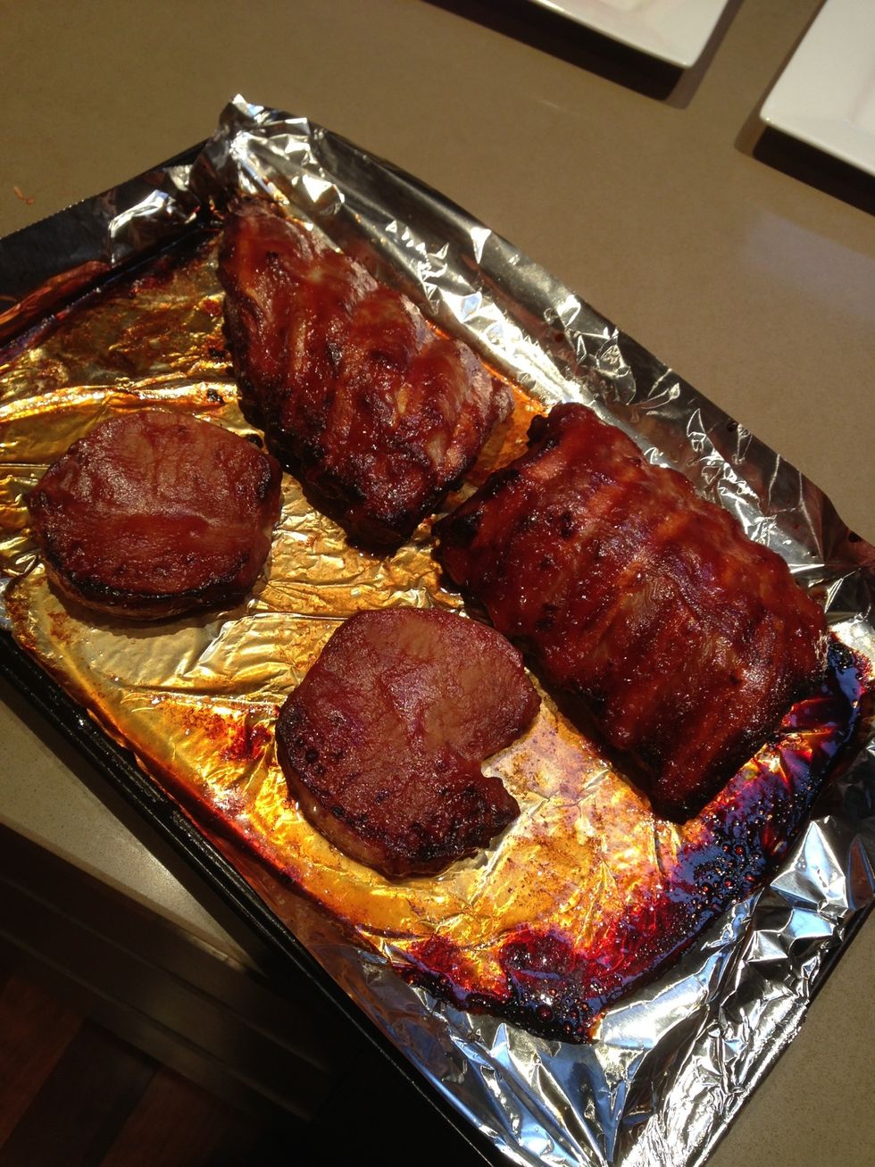 This is what it looks like after 1 hour at 200 degrees Celsius