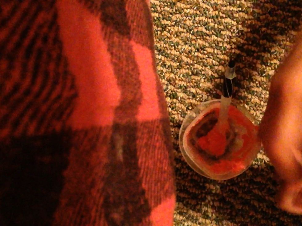 This is what it looks like after mixed together