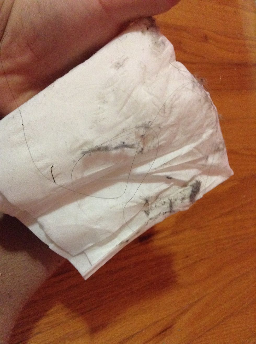 This is what it looks like after you wipe it\ud83d\ude2c\ud83d\ude26\ud83d\ude27